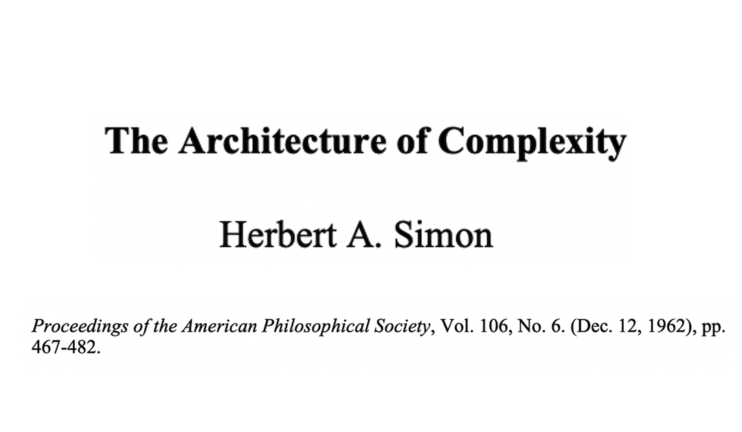 The architecture of complexity: The generative secret behind emergence